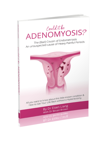 Book cover of Could it be Adenomyosis? By Dr Eisen Liang with Dr Bevan Brown.